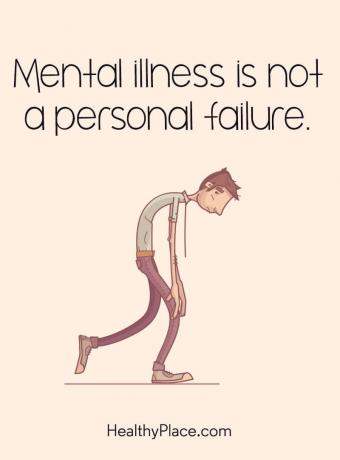 ציטוט על בריאות הנפש - מחלות נפש אינן כישלון אישי.
