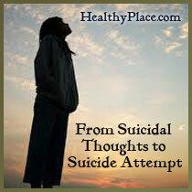 מעבר ממחשבות אובדניות לניסיון התאבדות