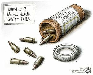 למרות שמבצעי אלימות אקדחים עשויים להיות במצב נפשי, זה לא אומר שהם סובלים ממחלה נפשית שאבחנה. מדוע ההבחנה חשובה? קרא את זה.
